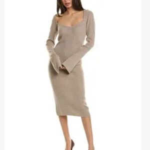 Beige Cashmere Blend Sweater